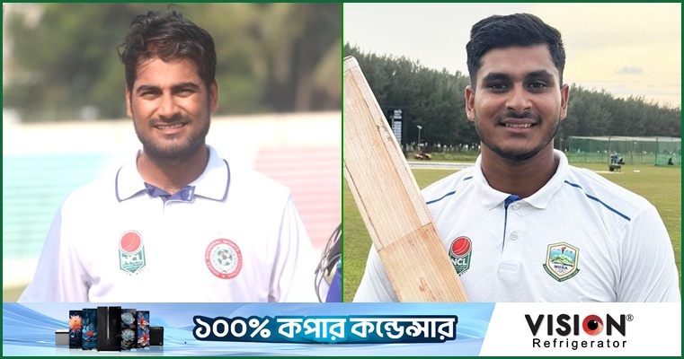 প্রথম দিনেই শতক হাঁকিয়ে দ্বিশতকের পথে ছুটছেন রবিন-নাঈম